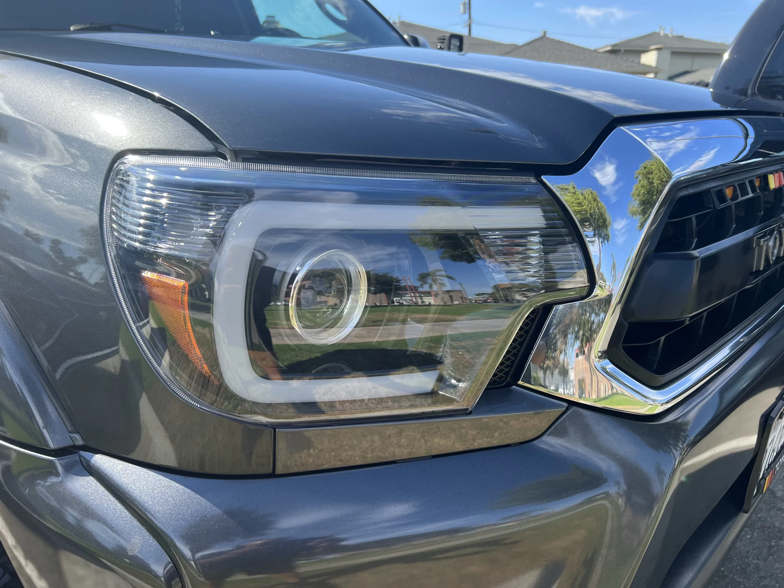 Headlight restoration result