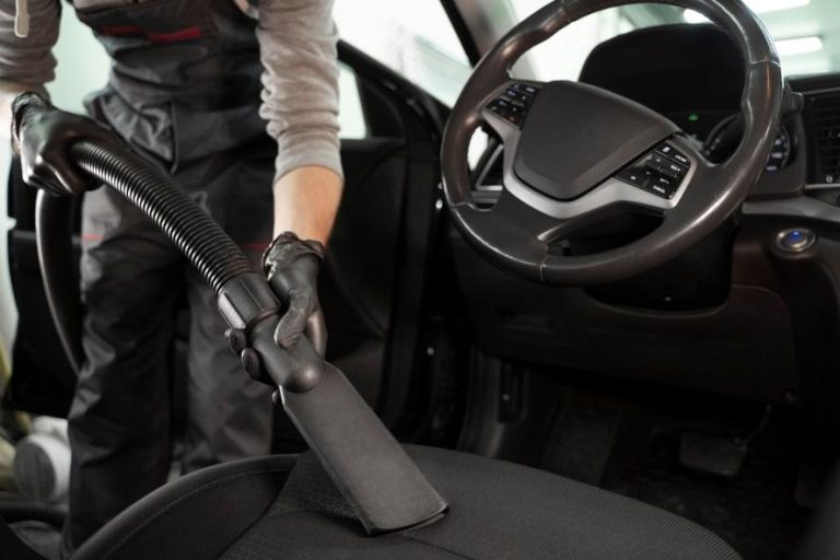 a car interior cleanup service